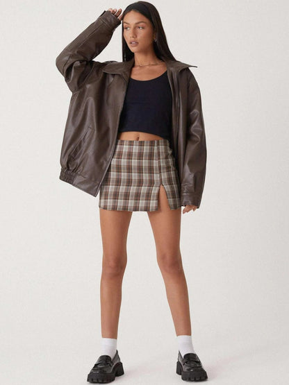 Estelle | Veste En Cuir Oversize Pour Femme