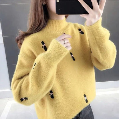 Pull Col Roulé Femme Douillet et Confortable