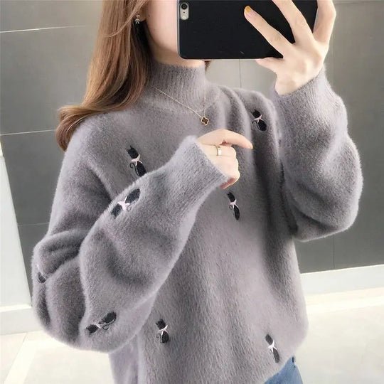 Pull Col Roulé Femme Douillet et Confortable