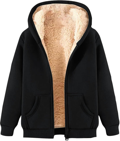 Veste Enfant Hiver Doublée Bleu Marine Chaude