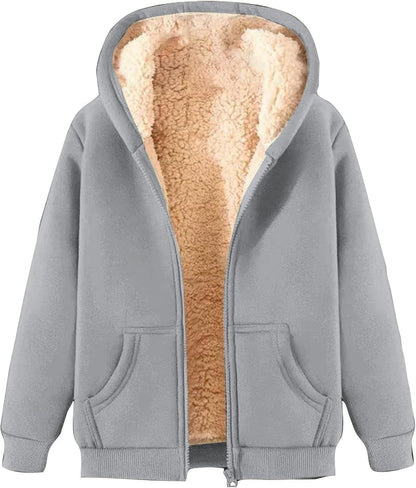 Veste Enfant Hiver Doublée Bleu Marine Chaude