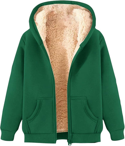 Veste Enfant Hiver Doublée Bleu Marine Chaude