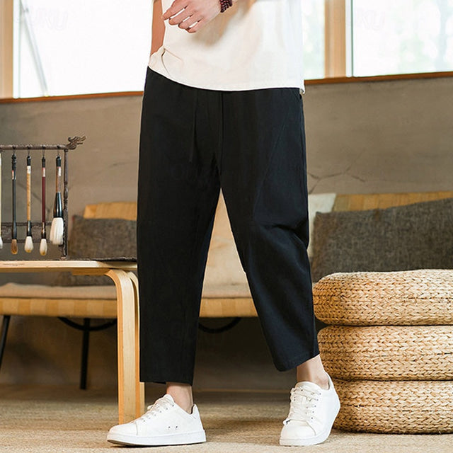Pantalon Jeans Décontracté avec Ceinture Élastique