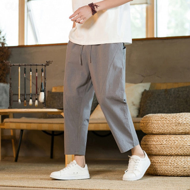 Pantalon Jeans Décontracté avec Ceinture Élastique