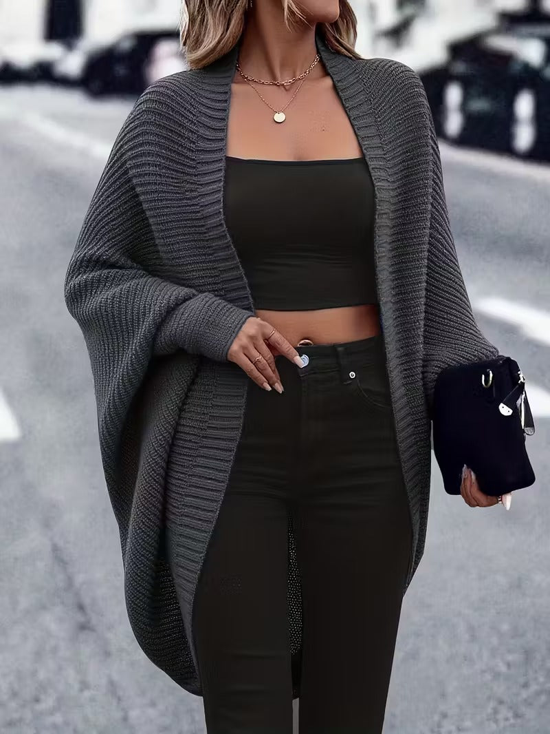 Veste Femme Hivernale Tricotée Douce et Confortable Oversize