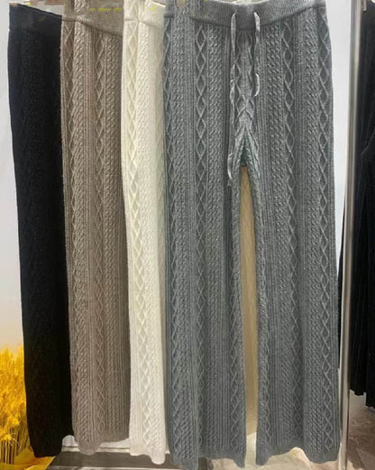 Pantalon Femme Élégant Taille Haute Confort avec Jambes Larges