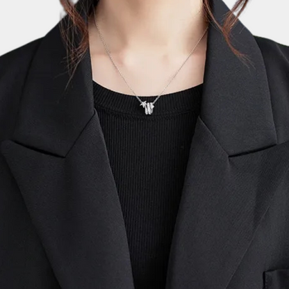 LINZEI - Manteau Long Élégant pour Femmes