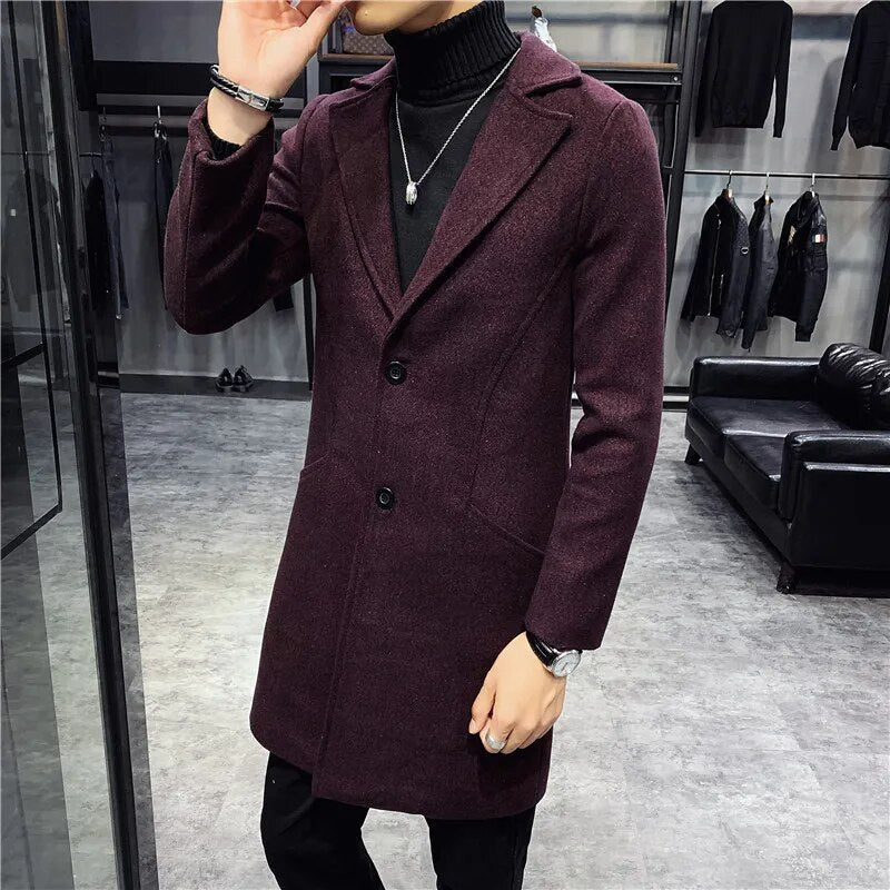 Manteau Homme Hiver Chic à Fermeture Éclair