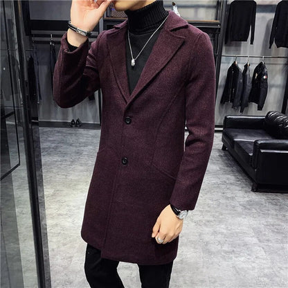 Manteau Homme Hiver Chic à Fermeture Éclair