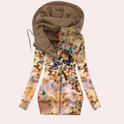 ARIELA - Sweat à Capuche Floral pour Femmes
