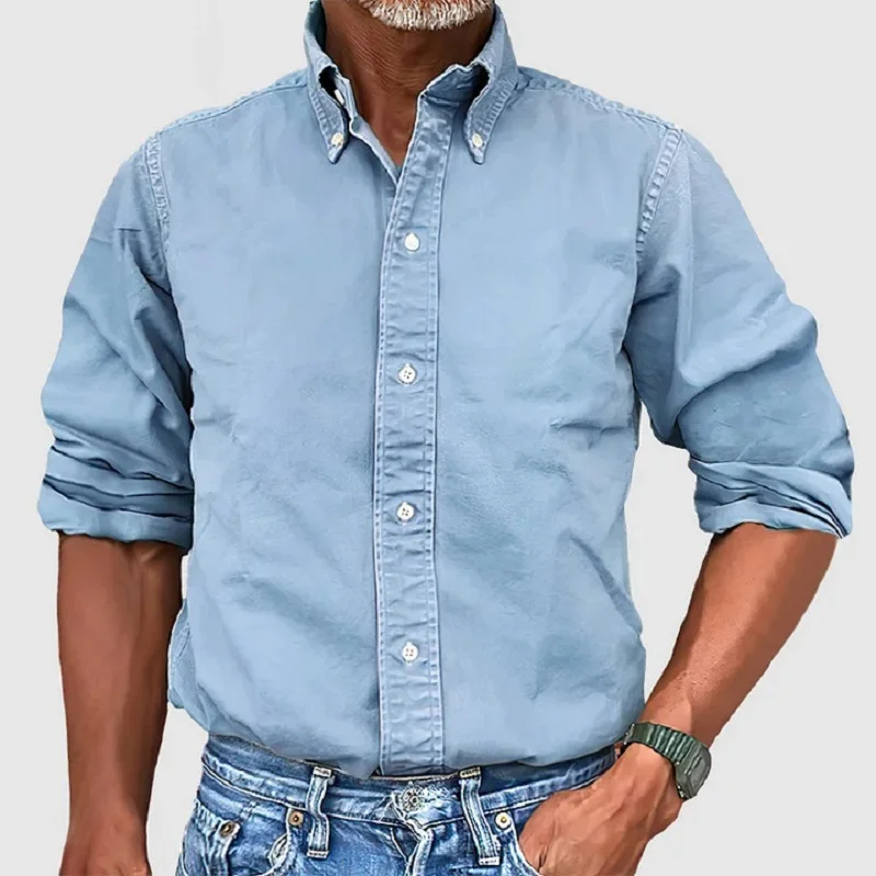 Chemise Homme Classique Manches Longues pour Mariage et Soirée