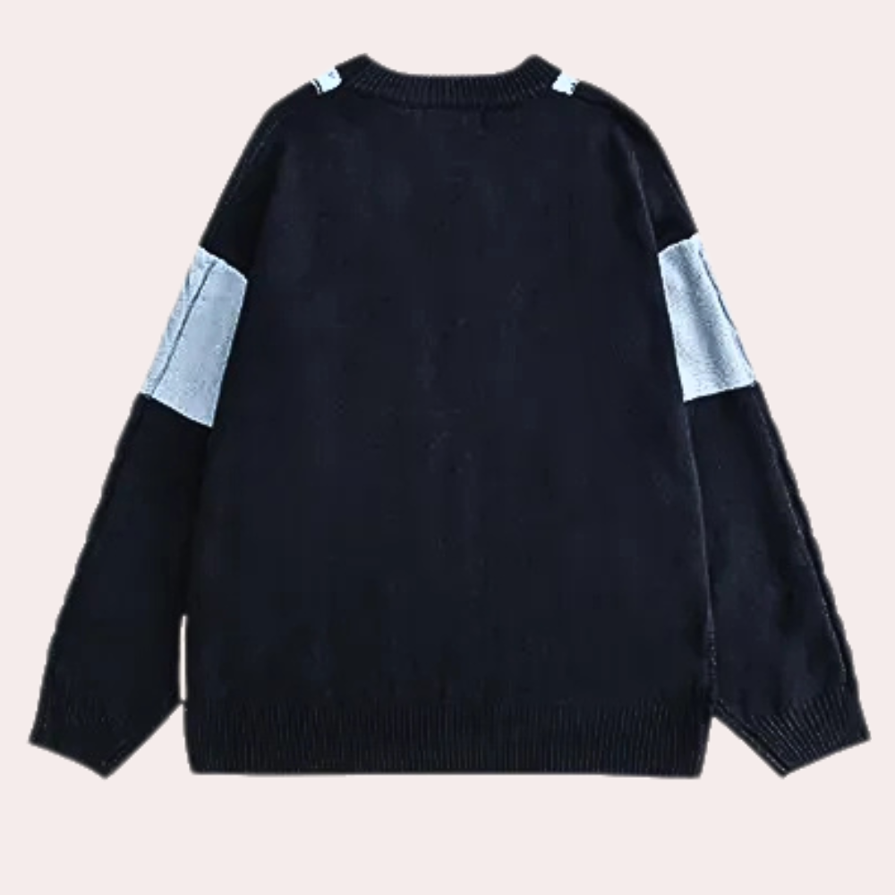 CURTIS - Pull Tricoté Chaud pour Hommes