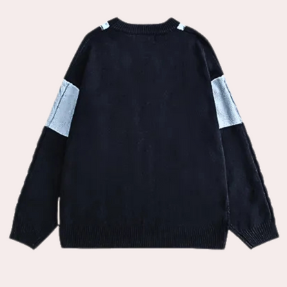 CURTIS - Pull Tricoté Chaud pour Hommes
