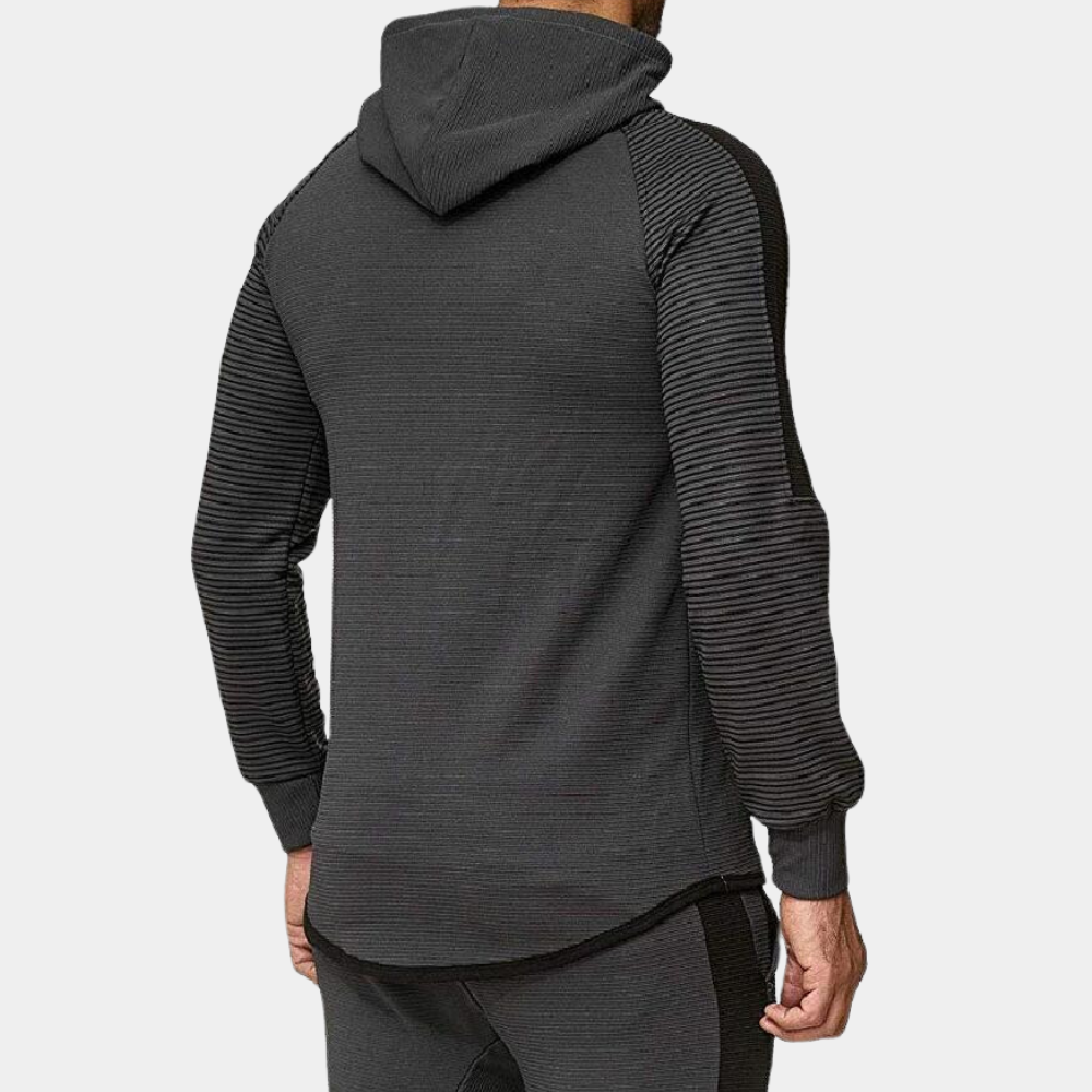 Veste à Capuche Rayée