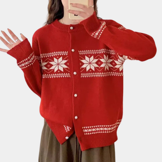 ELYSE - Élégant Veste de Noël pour Femmes