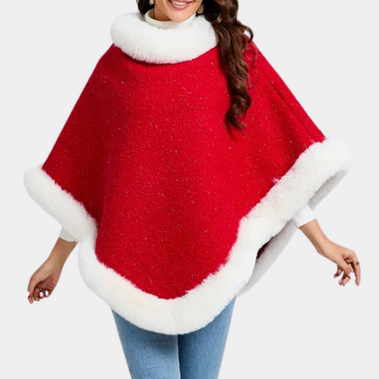 Cape de Noël Chic et Élégante pour Femme - PanierRoyale