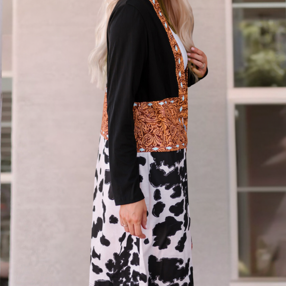 HILDEGARDE - Cardigan à Motif Western pour Femmes