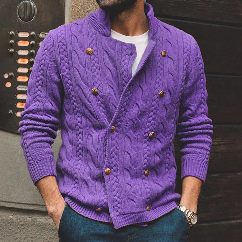 Cardigan Homme Chic et Doux pour Hiver - PanierRoyale