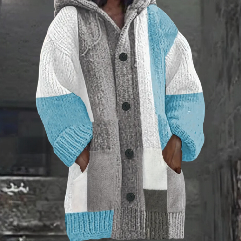 KARYME - Cardigan à Capuche Chaud pour Femmes
