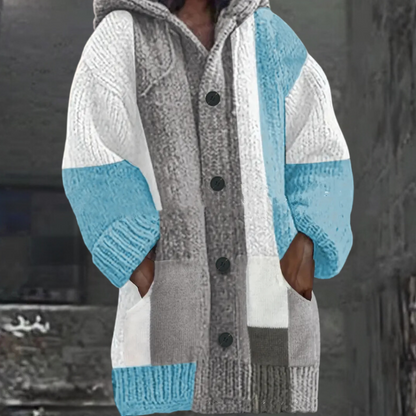 KARYME - Cardigan à Capuche Chaud pour Femmes