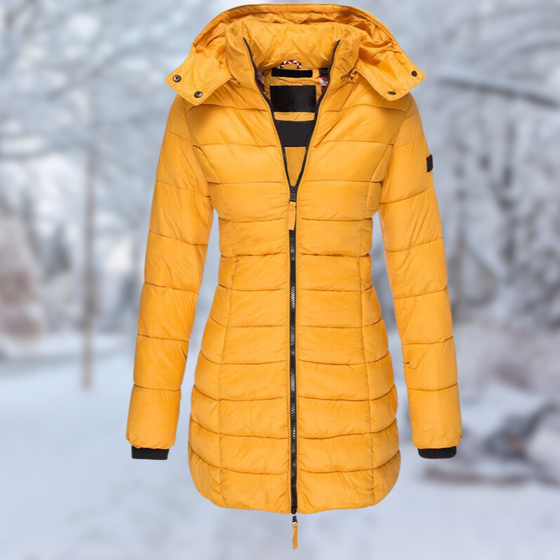 Manteau Femme Mi-Long Élégant avec Boutons pour Hiver
