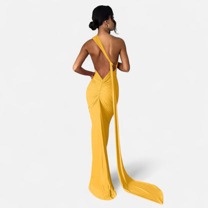 Robe femme maxi épaule dénudée tendance été