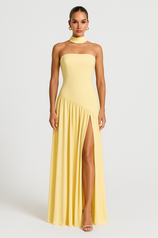 Robe Maxi Élégante Sans Bretelles pour Femme - BerlinGlamour
