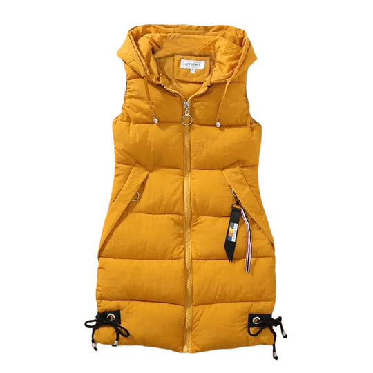 Veste décontractée zippée sans manches poches fermées