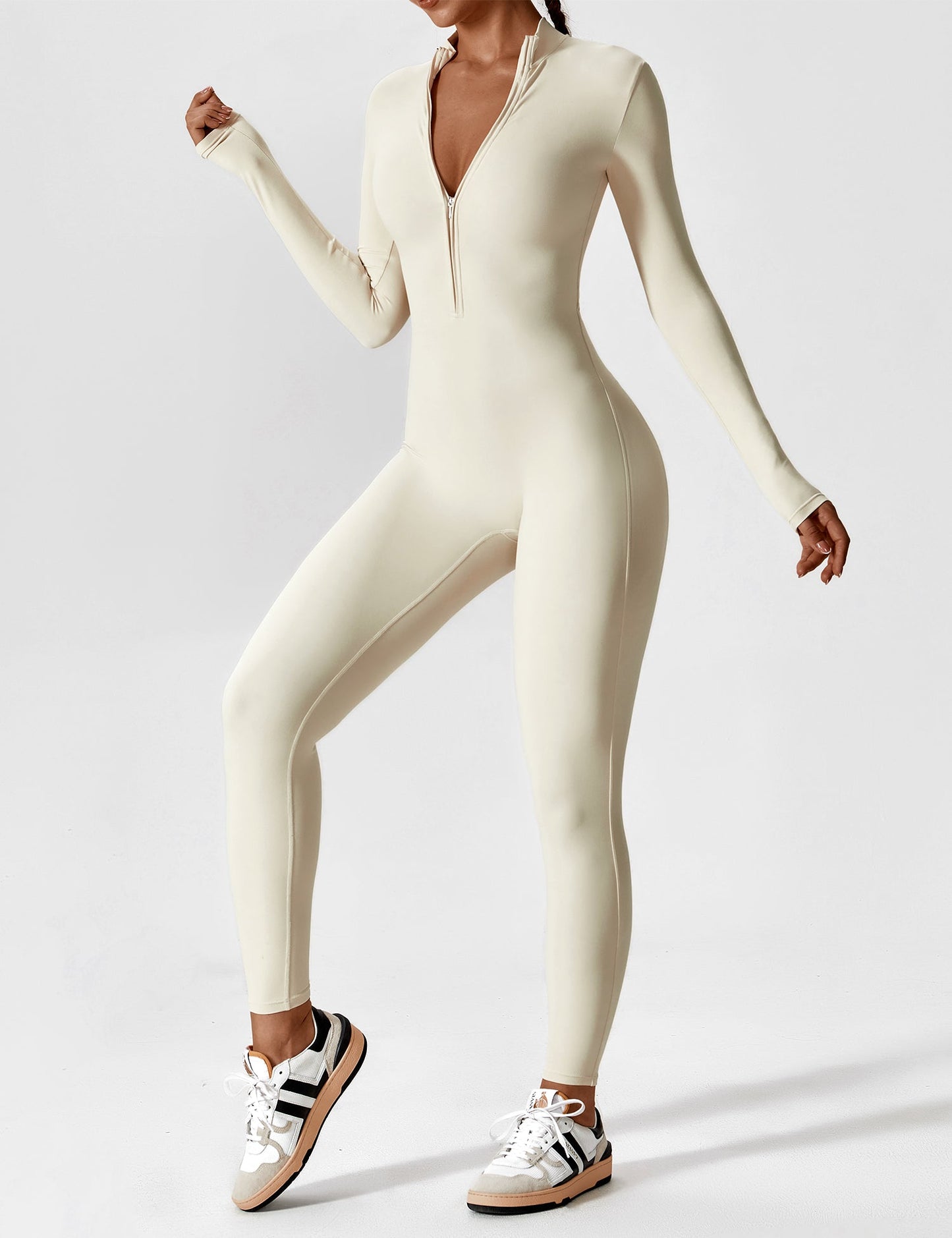 Robe Été Femme Manches Longues Zip Décontractée