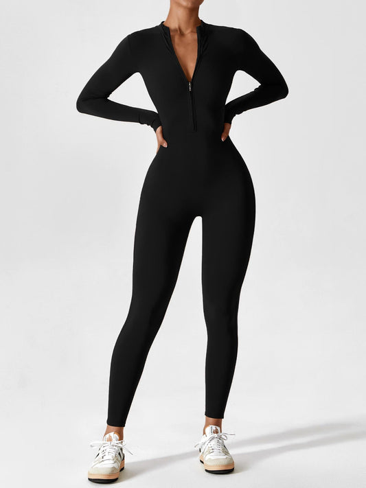 Combinaison femme élastique zippée printemps - BerlinGlamour