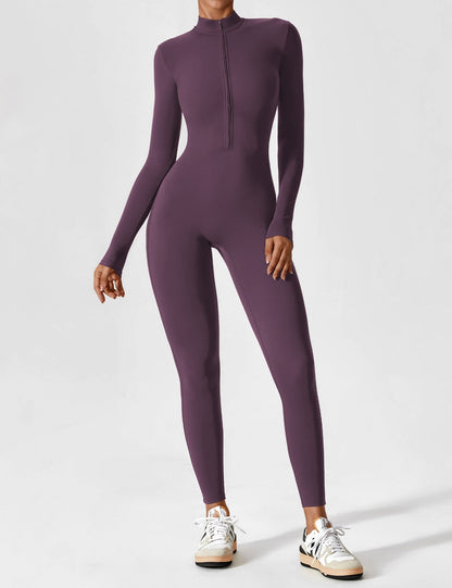Combinaison femme élastique zippée printemps