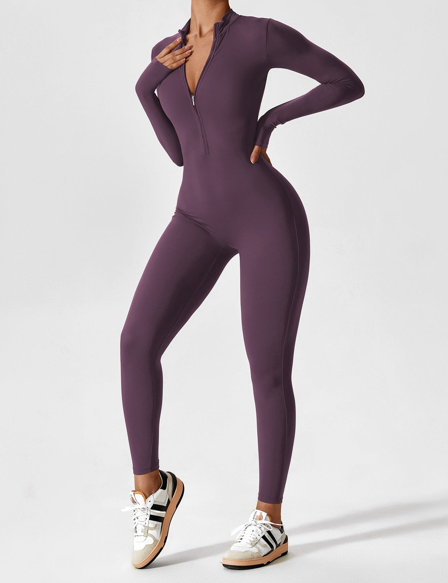 Robe Été Femme Manches Longues Zip Décontractée