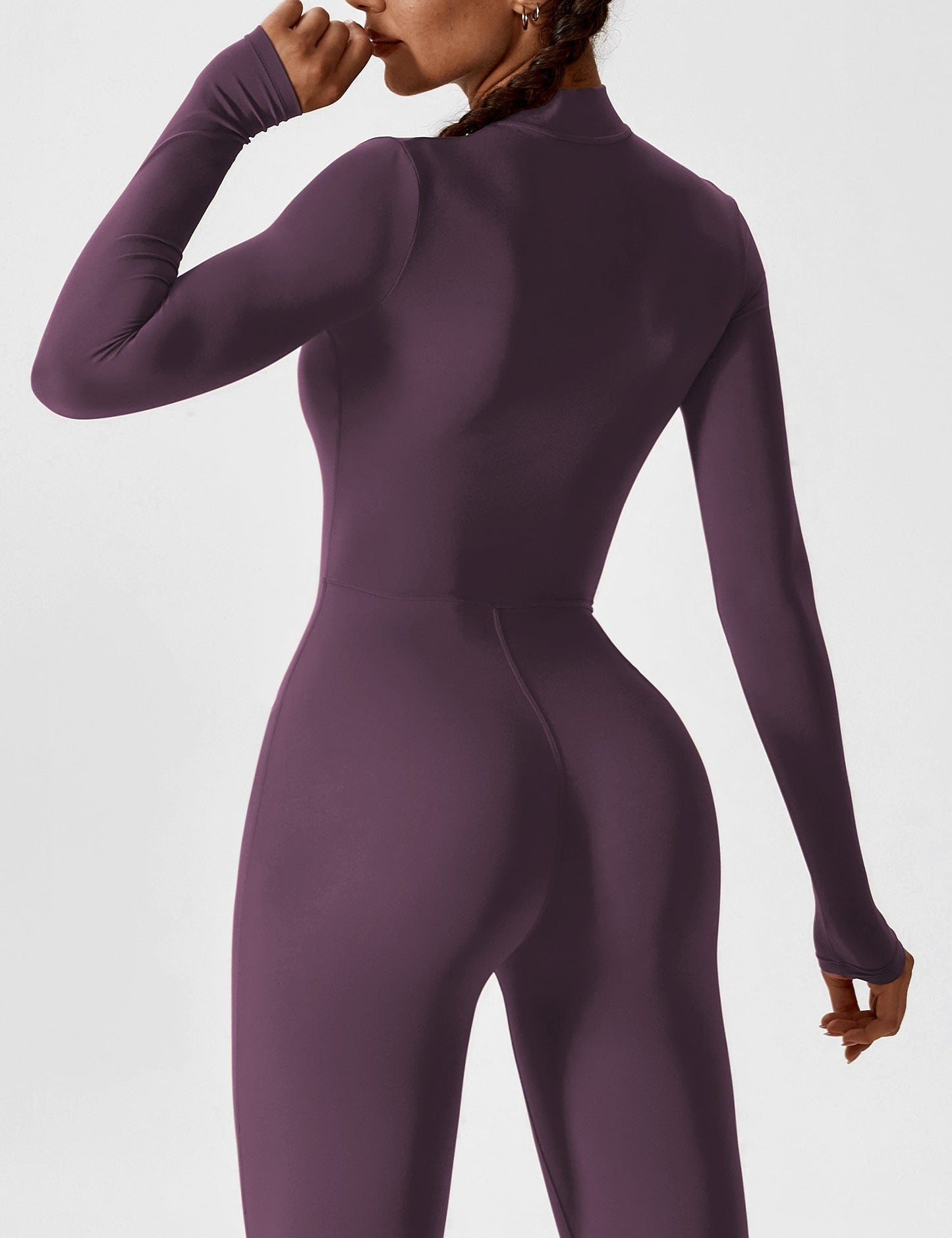 Combinaison femme élastique zippée printemps