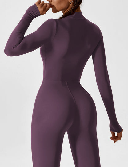 Combinaison femme élastique zippée printemps