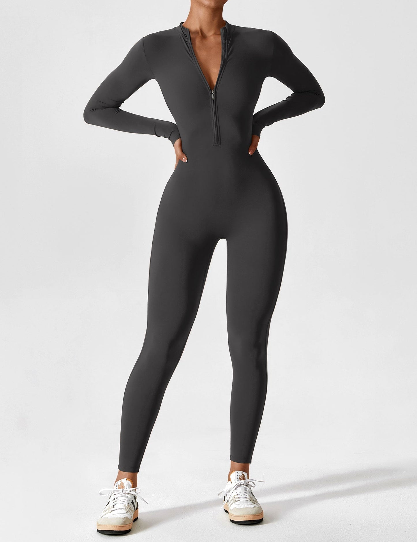Robe Été Femme Manches Longues Zip Décontractée