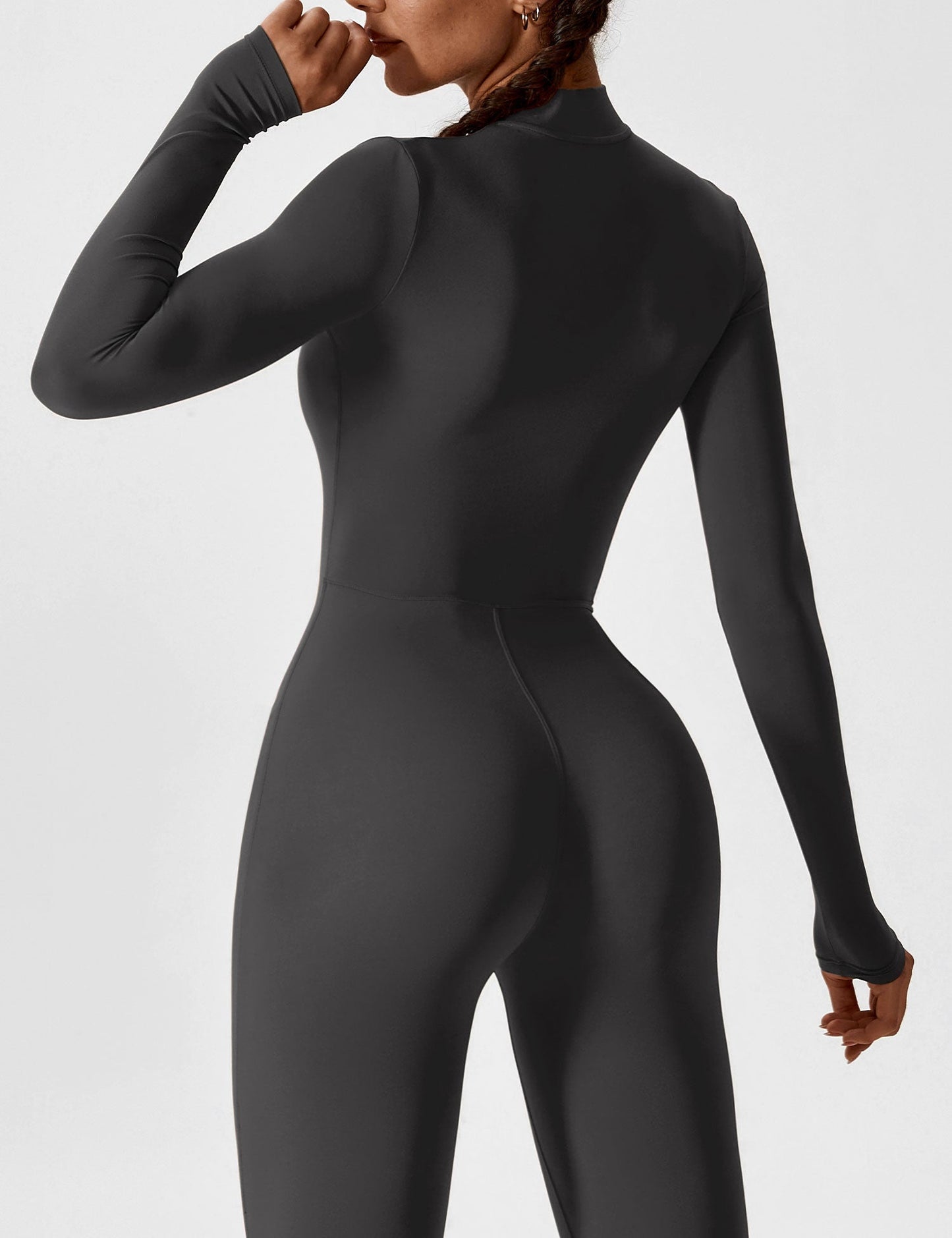 Combinaison femme élastique zippée printemps