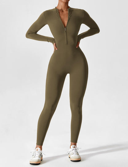 Robe Été Femme Manches Longues Zip Décontractée