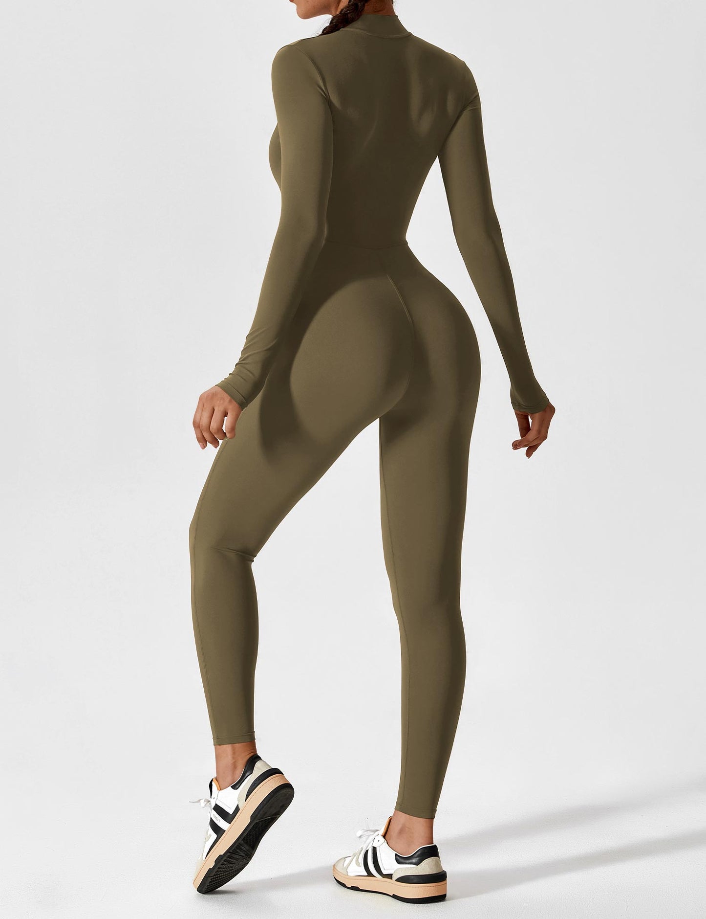 Robe Été Femme Manches Longues Zip Décontractée