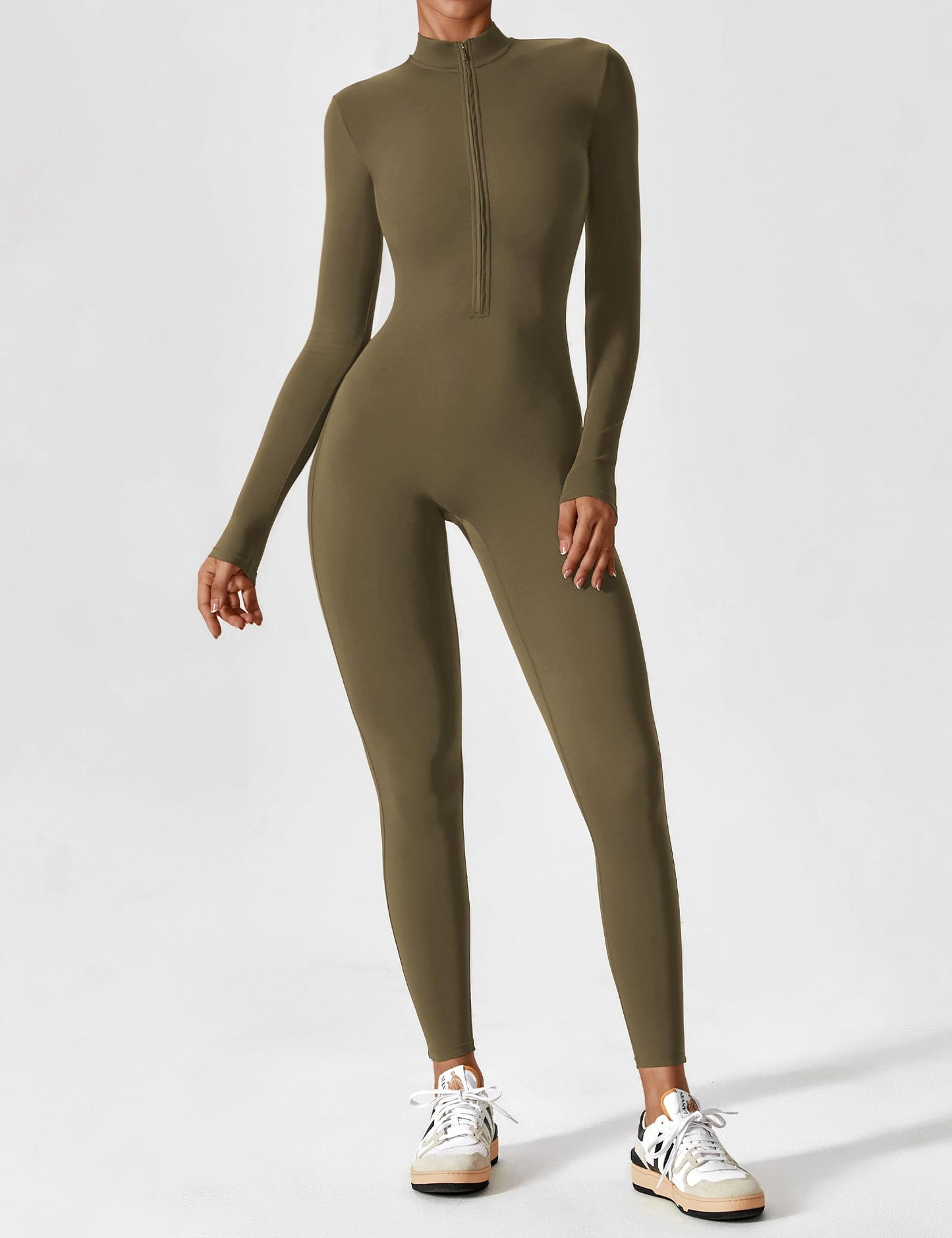 Robe Été Femme Manches Longues Zip Décontractée