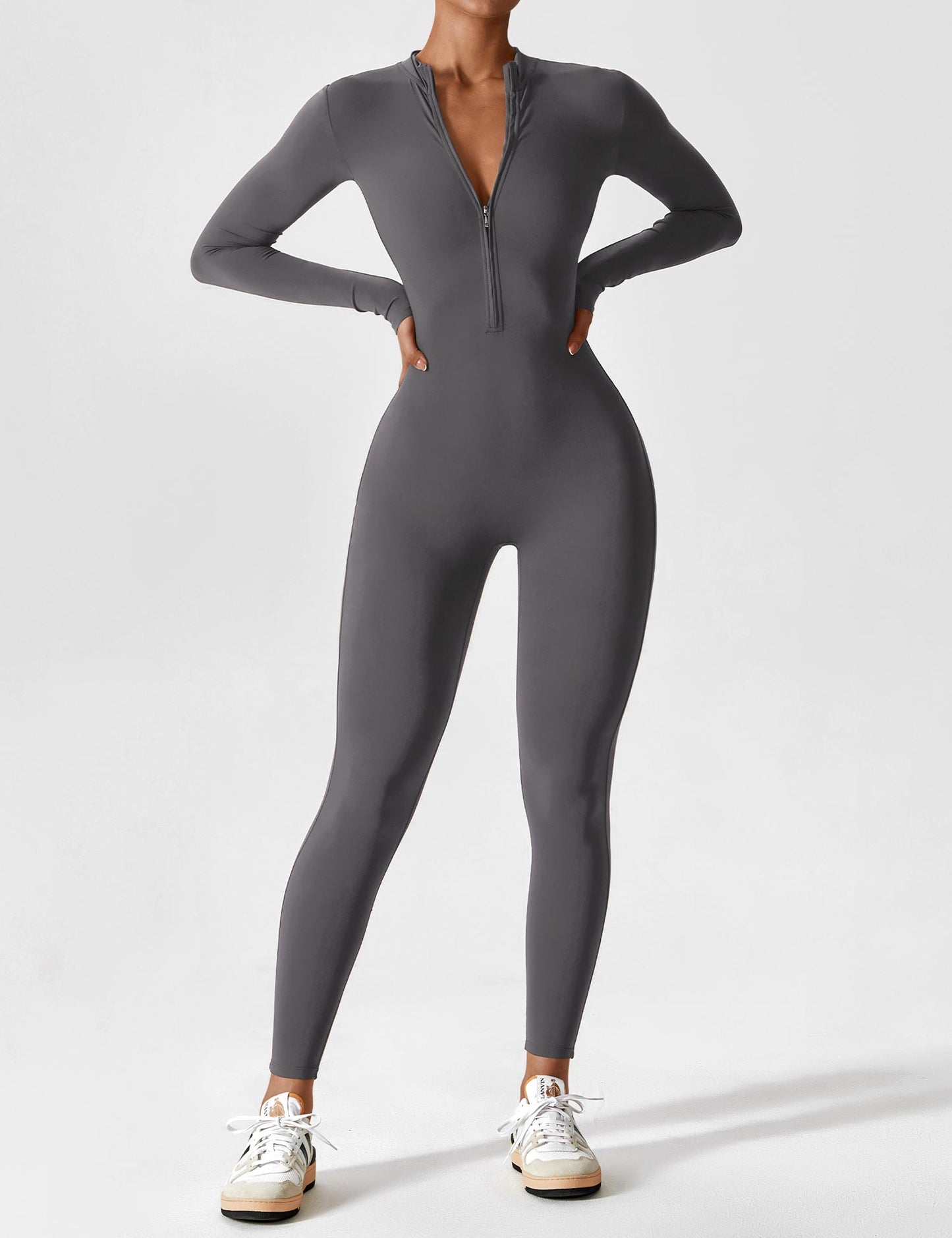 Robe Été Femme Manches Longues Zip Décontractée