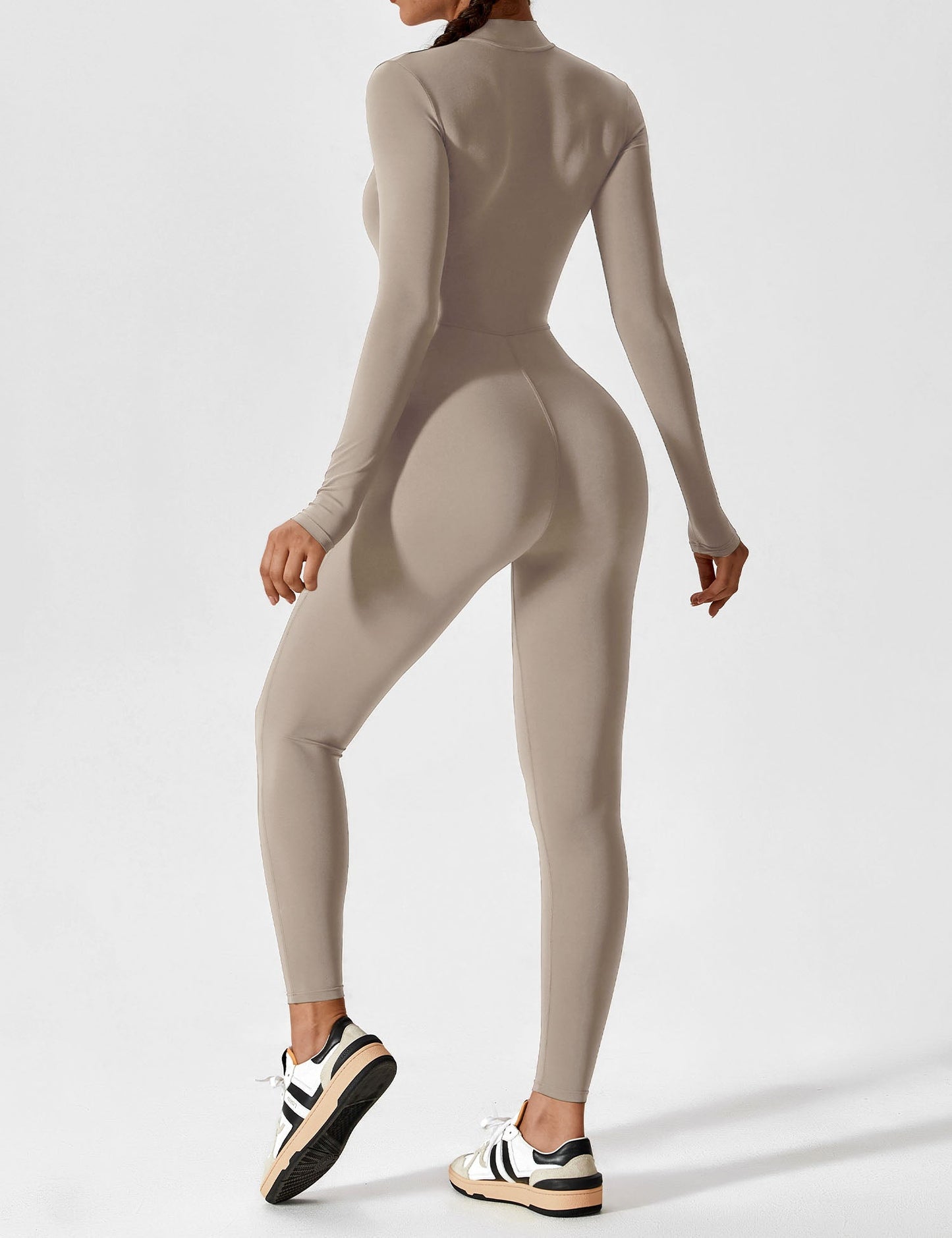 Robe Été Femme Manches Longues Zip Décontractée