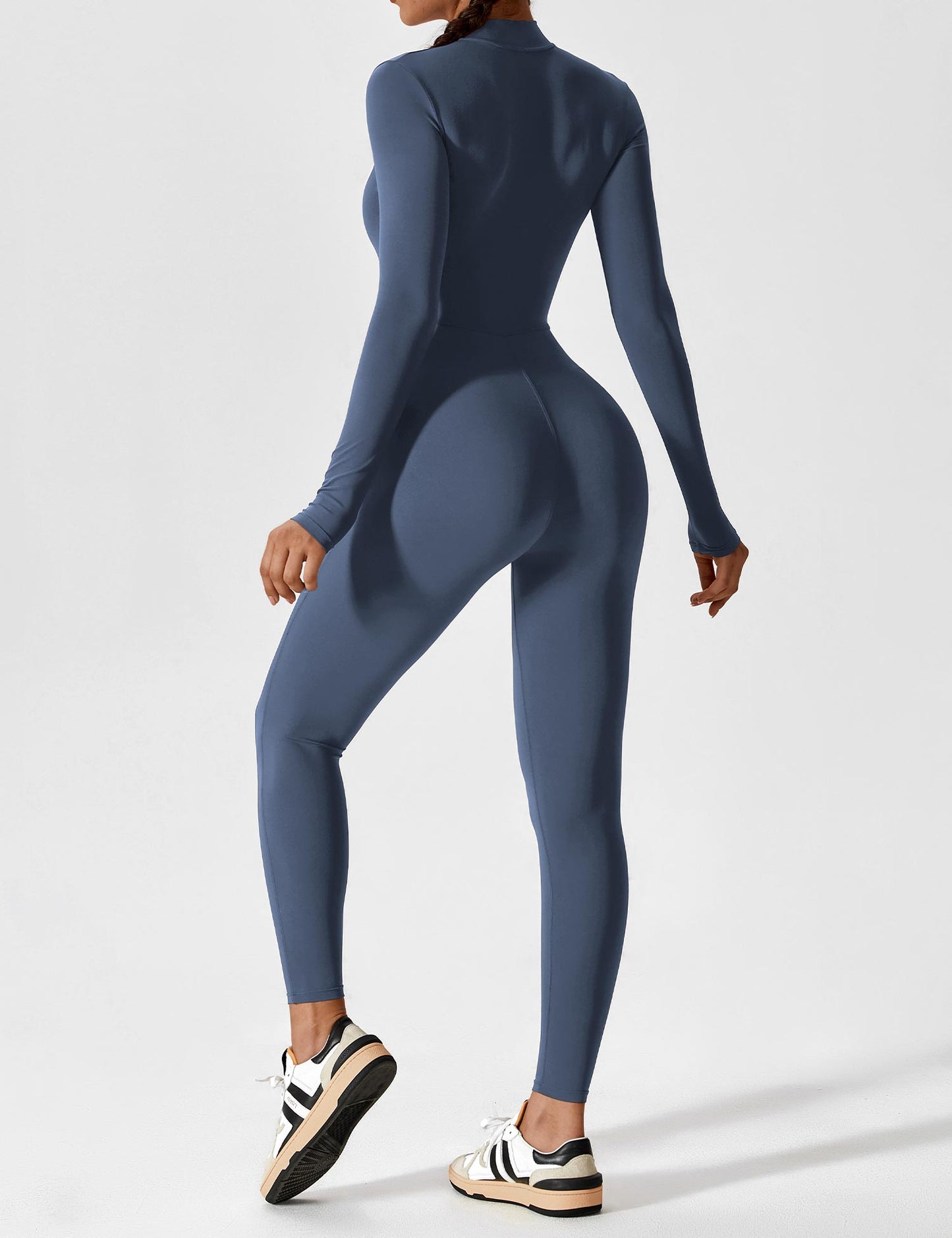 Robe Été Femme Manches Longues Zip Décontractée
