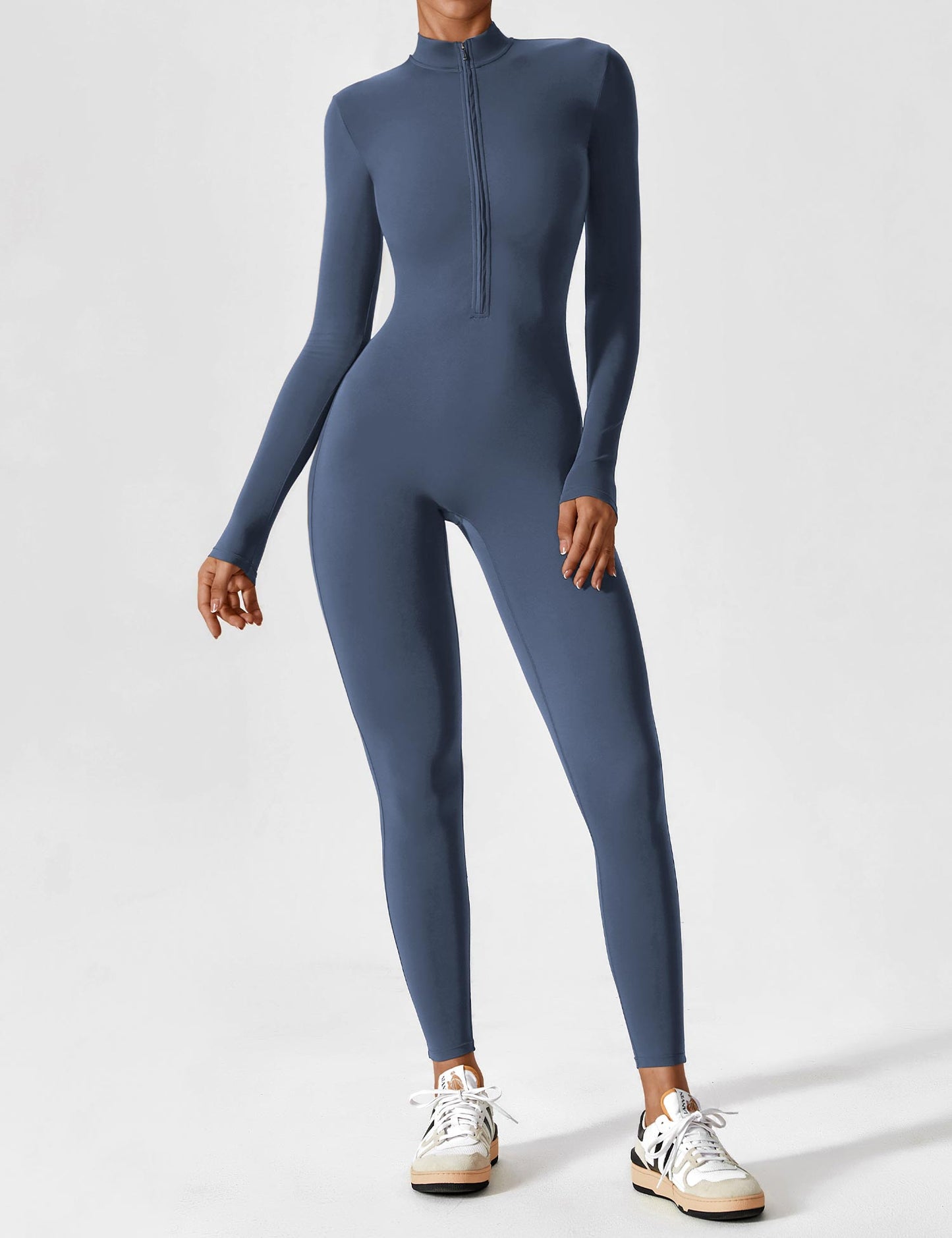 Robe Été Femme Manches Longues Zip Décontractée