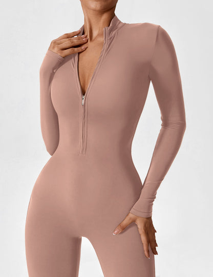 Robe Été Femme Manches Longues Zip Décontractée