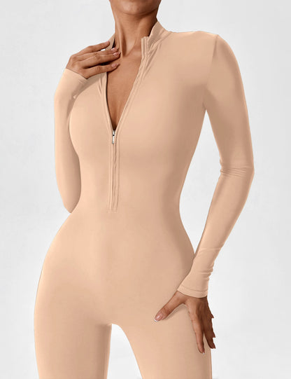 Robe Été Femme Manches Longues Zip Décontractée