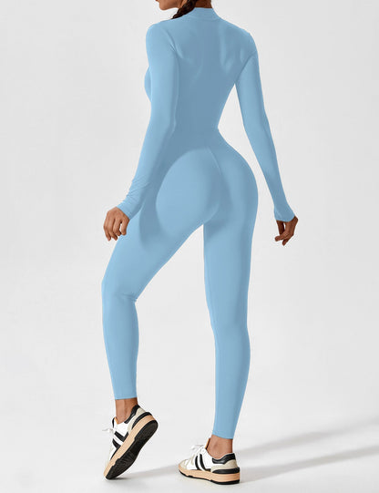 Combinaison femme élastique zippée printemps