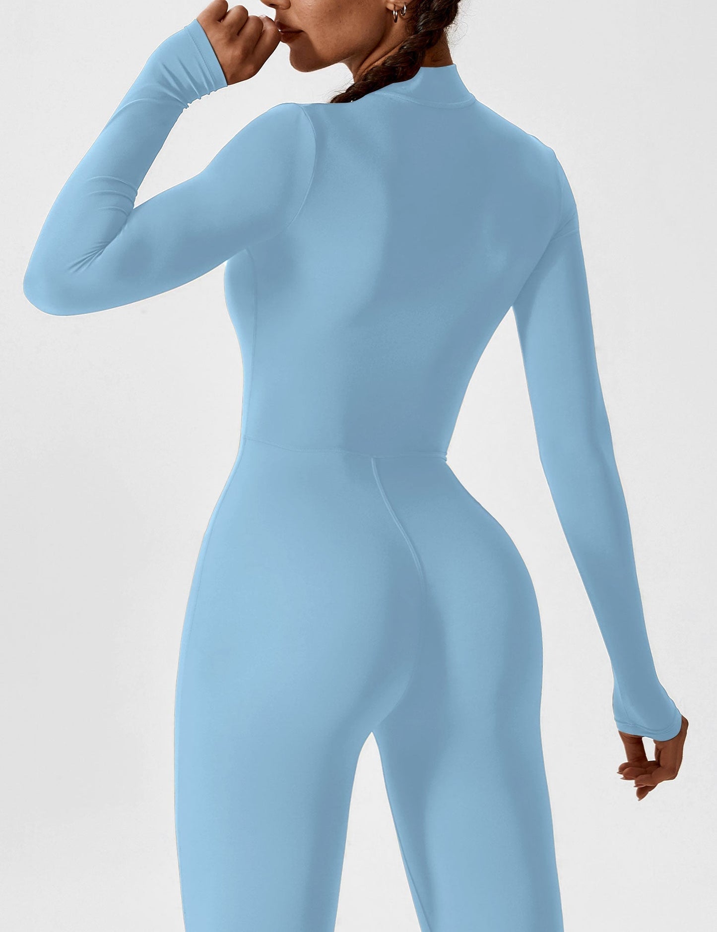 Combinaison femme élastique zippée printemps