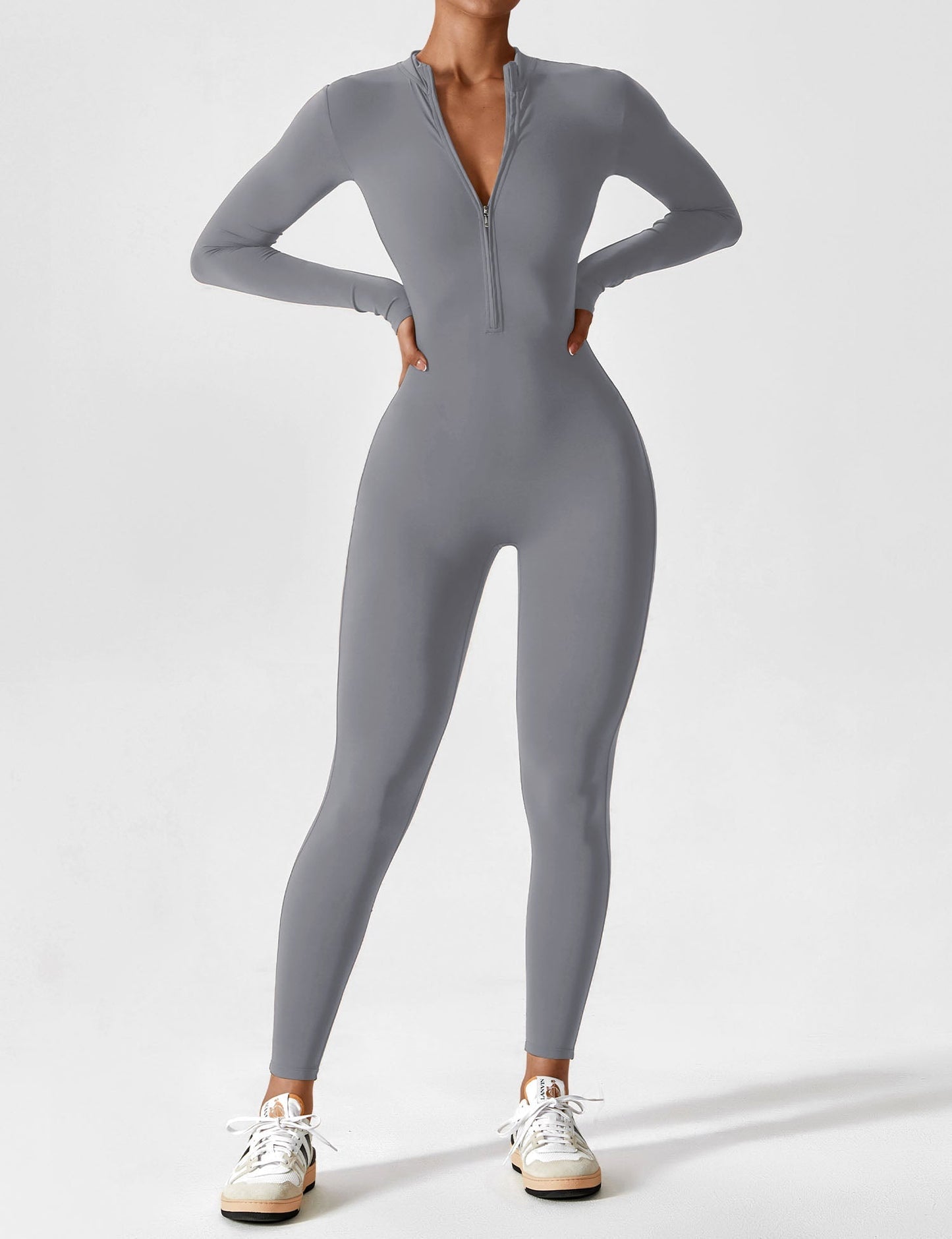 Robe Été Femme Manches Longues Zip Décontractée