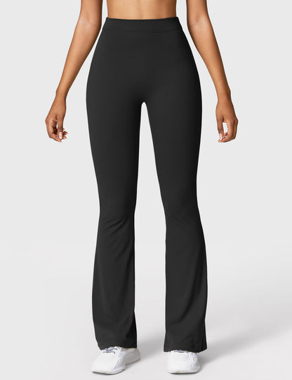 Legging Femme Taille Haute Effet Scrunch Coupe Flare Sculptante