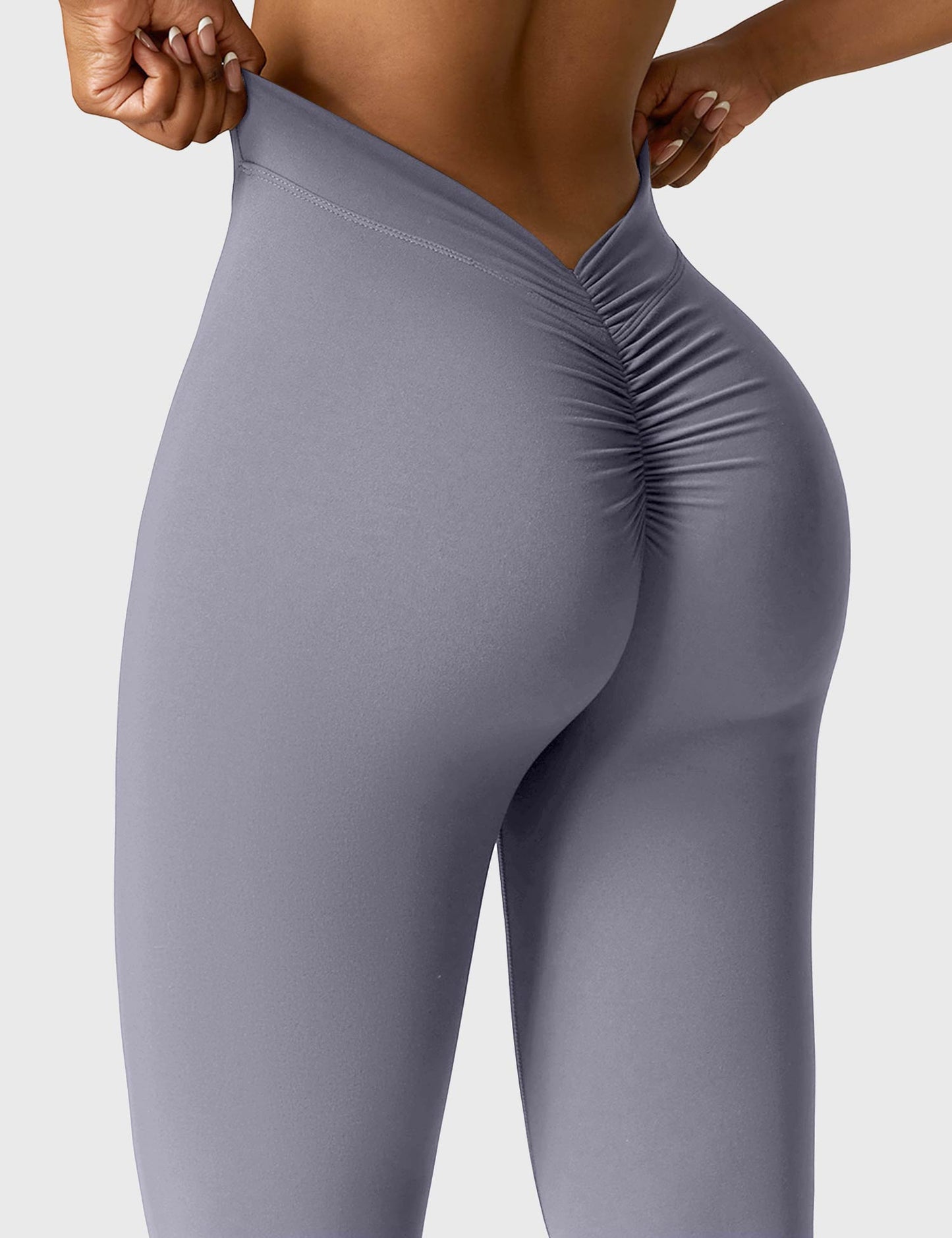 Legging Femme Taille Haute Effet Scrunch Coupe Flare Sculptante
